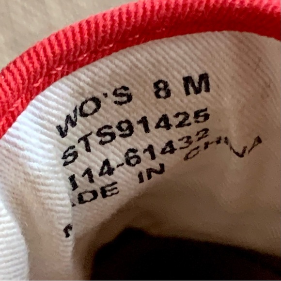 SPERRY TOP-SIDER Crest Canvas Slide On Sneakers Red Size 8 - Picture 10 of 14